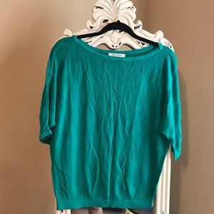 WHBM Knit Green Blouse